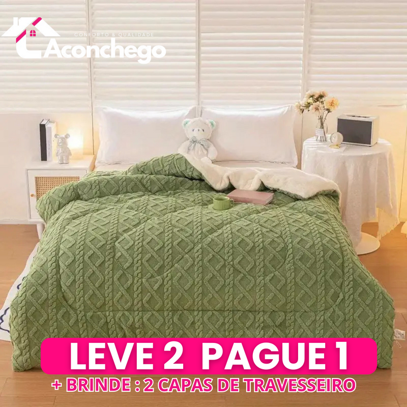 [Leve 2 Pague 1] Roupa de Cama Noite Serena (Conforto absoluto com estilo que impressiona!) +3 BRINDES: 2 Capas de Travesseiro e Edredom